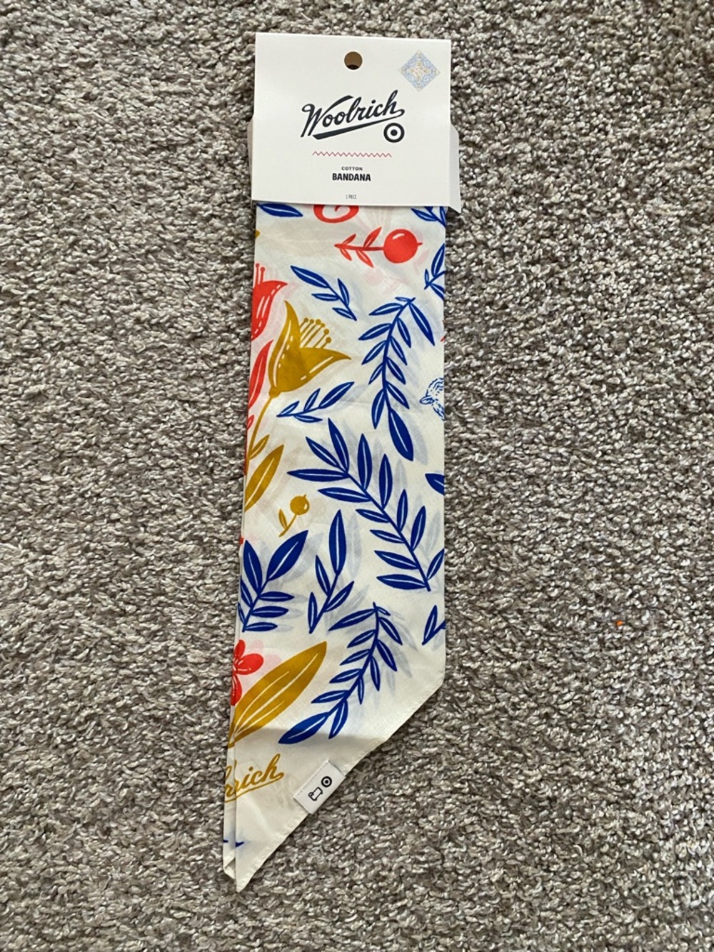 Woolrich Target 22” Bandana Scarf Cotton Graphic Print Sheep Floral Sold Out HTF